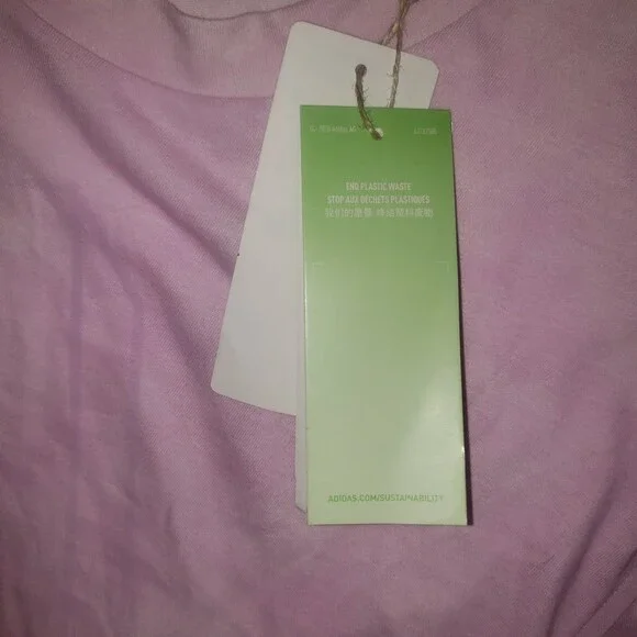 ADIDAS Three Bar Wash T Shirt Lilac Size 2XL NEW WITH TAGS - Picture 9 of 12